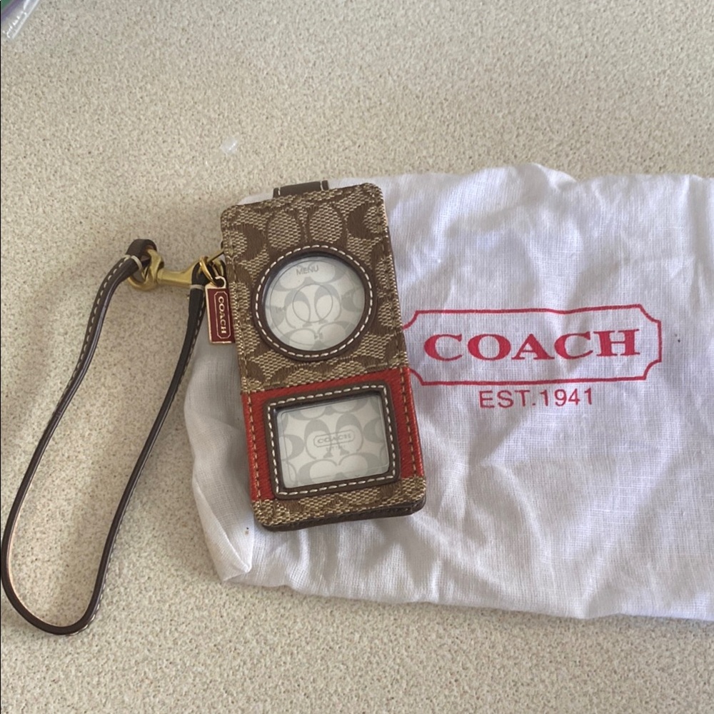 Vintage- Coach Brown and Red Phone Case